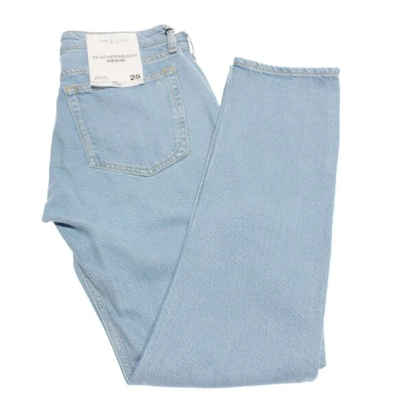 Rag & Bone NWT Low Rise Boyfriend Jeans Size 25 US Dre Featherweight Blue Denim
